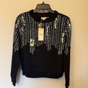 Luxe Black Sequin Top